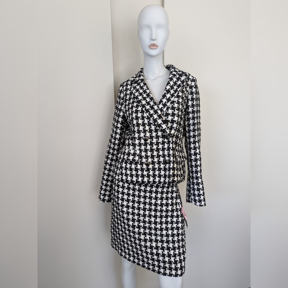 Meg&Margot Tweed Blazer Set